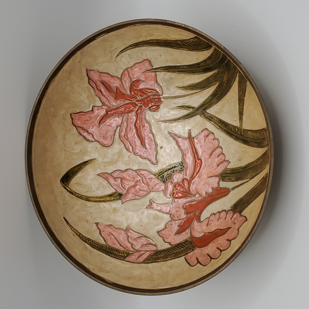 Enameled Brass Bowl